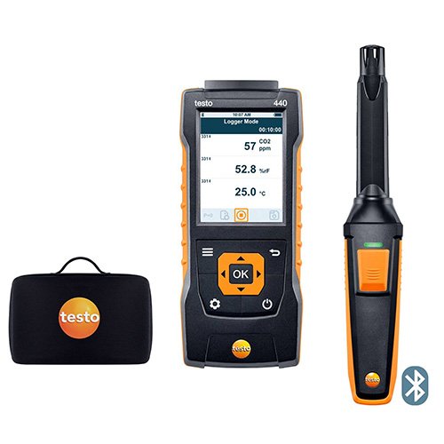 Máy đo CO2 Bluetooth - bộ Kit Testo 440