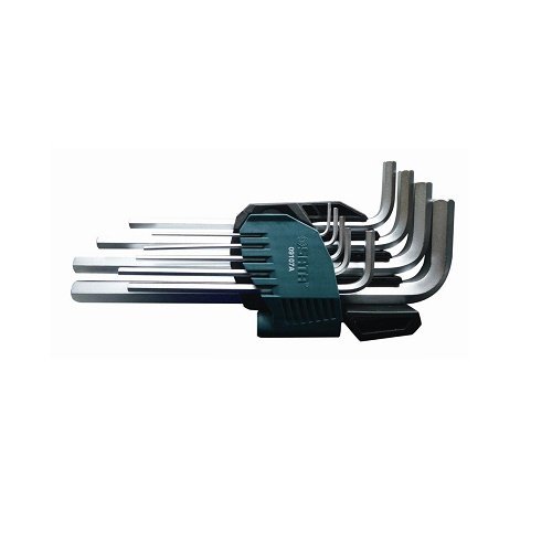 Bộ lục giác loại dài, 9 chi tiết - hệ mét Sata 09107A