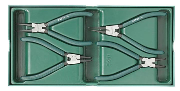 Bộ khay kìm mở phe 4 chi tiết Sata 09911 Bộ khay kìm mở phe 4 chi tiết Sata 09911