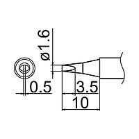 Tip hàn HAKKO T12-D16