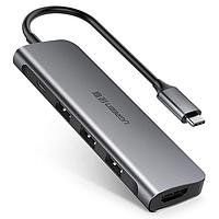 Cáp chuyển đổi từ Type C sang HDMI + 3 USB 3.0 và 1 cổng sạc Type C Ugreen 50209