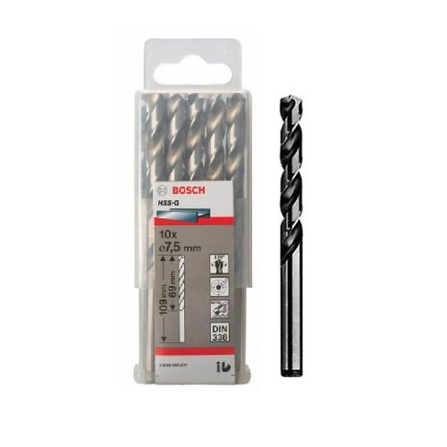Mũi khoan sắt HSS-G 7.5mm Bosch 2608595071 (hộp 10 mũi)