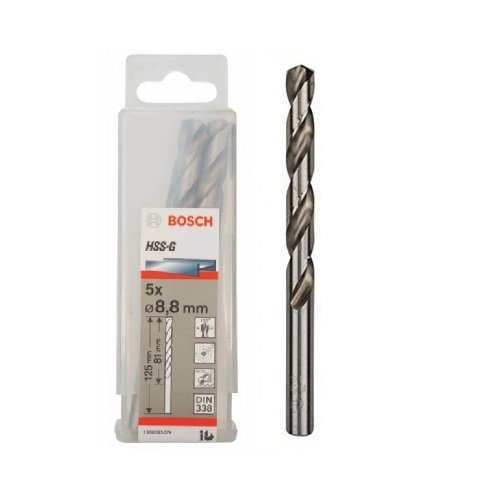 Mũi khoan sắt HSS-G 8.8mm Bosch 2608595074 (hộp 5 mũi)