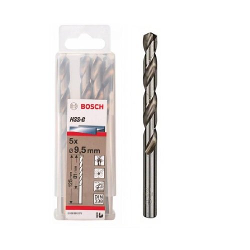 Mũi khoan sắt HSS-G 9.5mm Bosch 2608595076 (hộp 5 mũi)