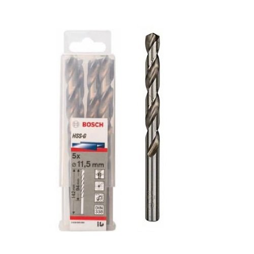 Mũi khoan sắt HSS-G 11.5mm Bosch 2608595080 (hộp 5 mũi)