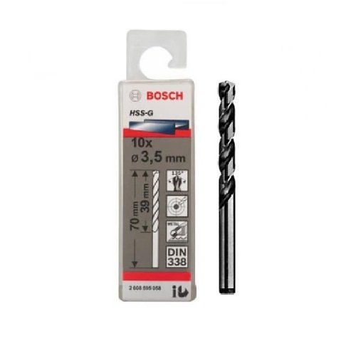Mũi khoan sắt HSS-G 3.6mm Bosch 2608595332 (hộp 10 mũi)