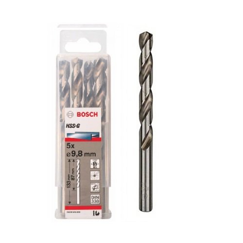 Mũi khoan sắt HSS-G 9.8mm Bosch 2608595338 (hộp 5 mũi)