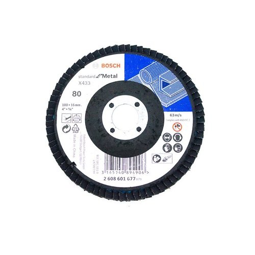 Đĩa nhám xếp Alox P80 Ø100mm Bosch 2608601677