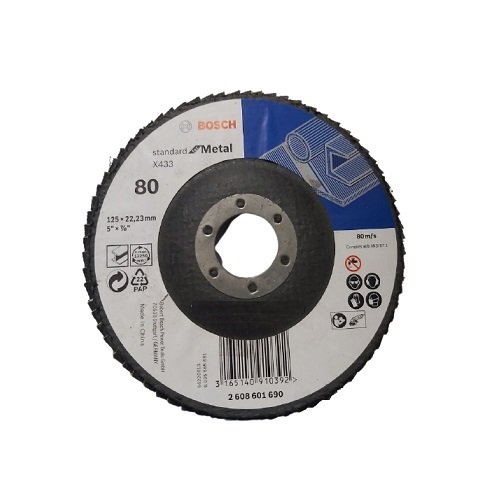 Đĩa nhám xếp Alox P80 Ø125mm Bosch 2608601690