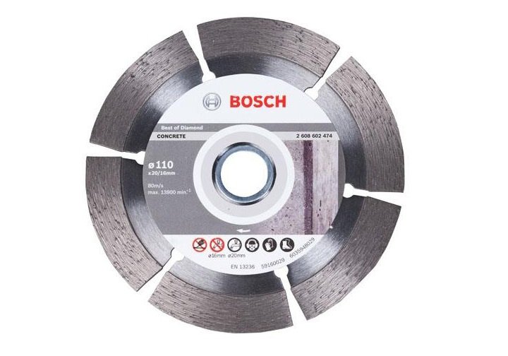 Đĩa cắt kim cương 105x20/16mm bê tông Bosch 2608602474