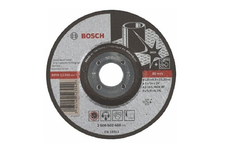 Đá mài 125x6x22.2mm (inox) Bosch 2608602488 Đá mài 125x6x22.2mm (inox) Bosch 2608602488