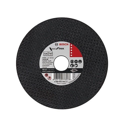 Đá cắt 105x1.3x16mm (inox) Bosch 2608603744
