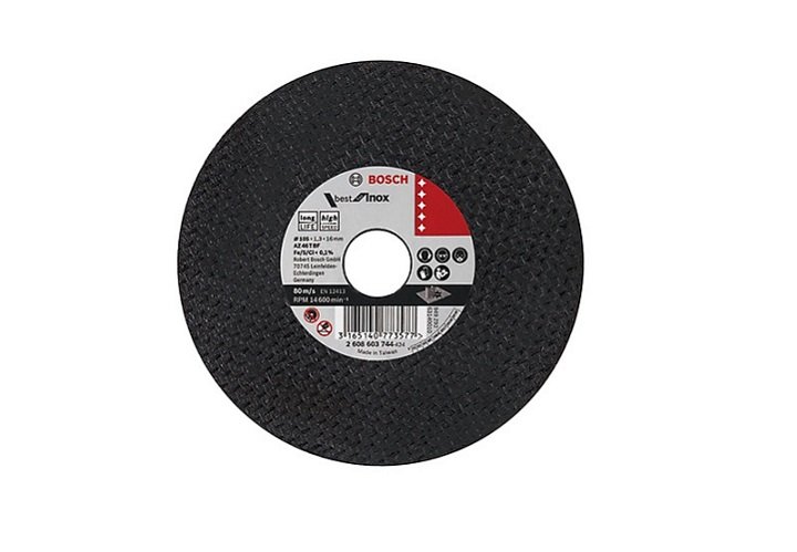 Đá cắt 105x1.3x16mm (inox) Bosch 2608603744 Đá cắt 105x1.3x16mm (inox) Bosch 2608603744