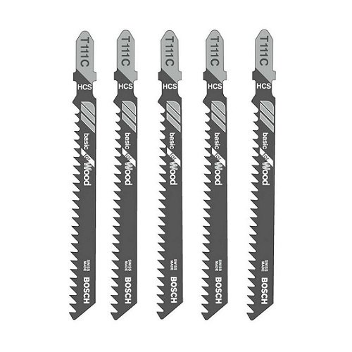 Lưỡi cưa lọng T 111 C - Gỗ (bộ 5 lưỡi) Bosch 2608630033