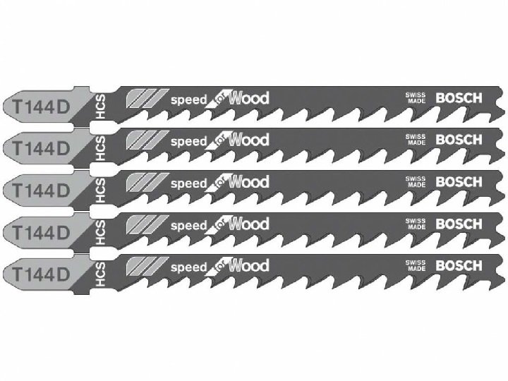 Lưỡi cưa lọng T 144 D - Gỗ (bộ 5 lưỡi) Bosch 2608630040 Lưỡi cưa lọng T 144 D - Gỗ (bộ 5 lưỡi) Bosch 2608630040