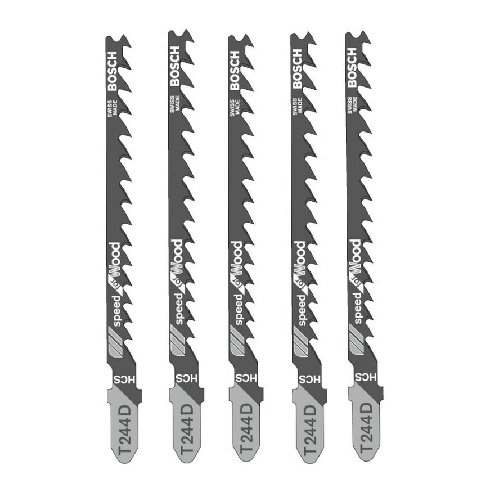 Lưỡi cưa lọng T 244 D - Gỗ (bộ 5 lưỡi) Bosch 2608630058