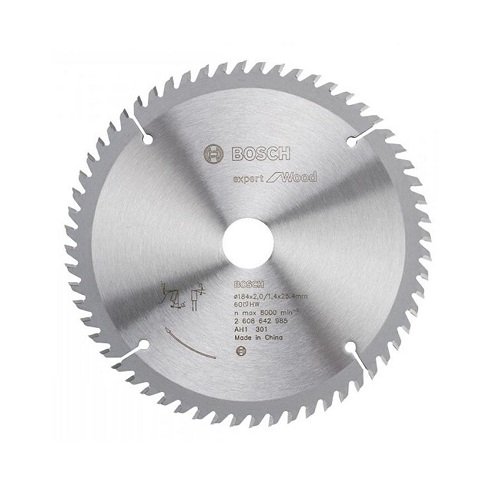 Lưỡi cưa gỗ 184x25.5mm T60 Bosch 2608642985