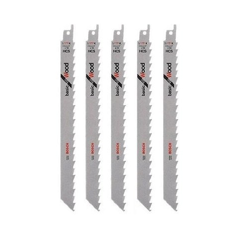 Lưỡi cưa kiếm S 1111 K-Gỗ (bộ 5 lưỡi) Bosch 2608650678