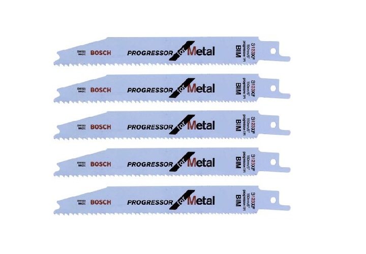Lưỡi cưa kiếm S 123 XF - Sắt (Bộ 5 lưỡi) Bosch 2608654402