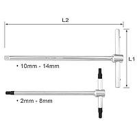 Tuýp chữ T đầu lục giác 5x180mm TOPTUL AGDB0518