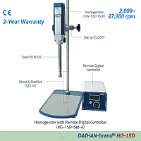 Bộ Điều Khiển Từ Xa Máy Đồng Nhất Hóa, kèm Dụng Cụ ST110/Clamp/HT1025 HG-15D-Set-B, 230V DaiHan DH.WHG02020