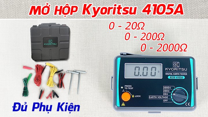 Đồng hồ đo điện trở đất Kyoritsu 4105A