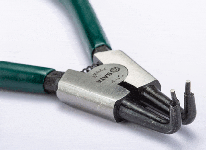 Kìm lấy phe ngoài mũi cong kiểu Đức 7in/175mm Sata 72022 Kìm lấy phe ngoài mũi cong kiểu Đức 7in/175mm Sata 72022