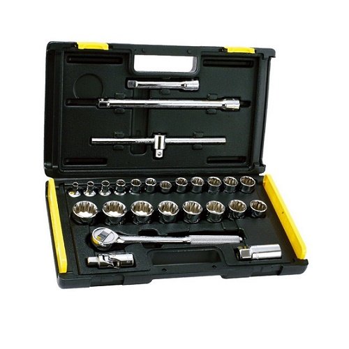 Bộ khẩu 12 inch 12 cạnh gồm 27 chi tiết metric Stanley 86-477