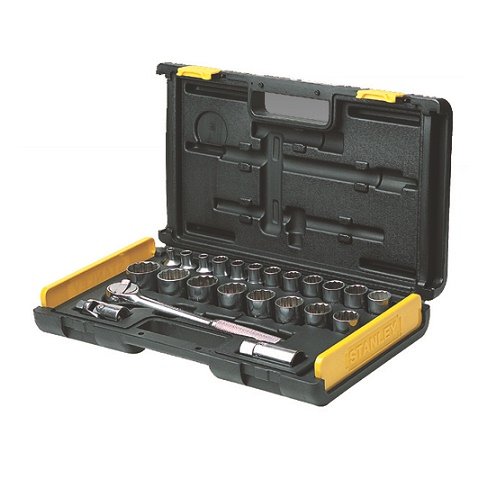 Bộ khẩu 12 inch 12 cạnh gồm 27 chi tiết metric Stanley 86-478
