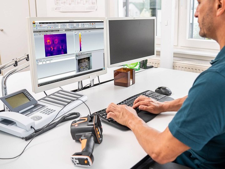 Máy ảnh nhiệt Testo 883 có khả năng kết nối máy tính Máy ảnh nhiệt Testo 883 có khả năng kết nối máy tính