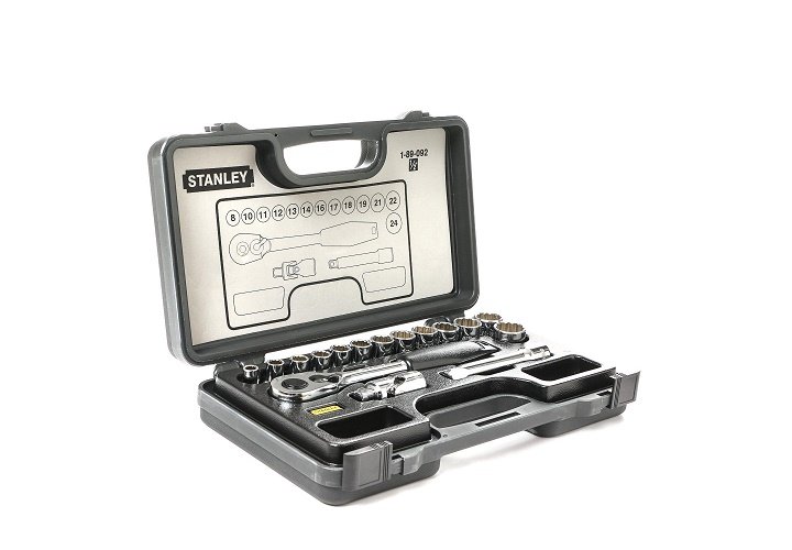 Bộ khẩu 1/2 inch 12 cạnh 16 chi tiết metric Stanley 89-092-1