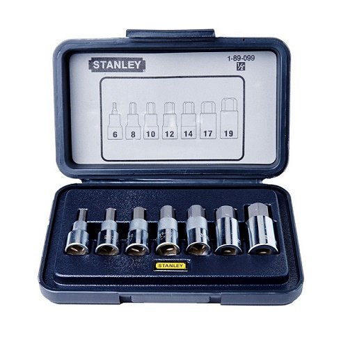 Bộ đầu tuýp hệ 12 inch 6 cạnh gồm 7 chiếc Stanley 89-099-1