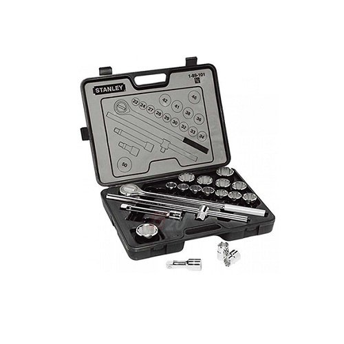 Bộ khẩu 34 inch 12 cạnh hệ inch 19 chi tiết Stanley 89-133