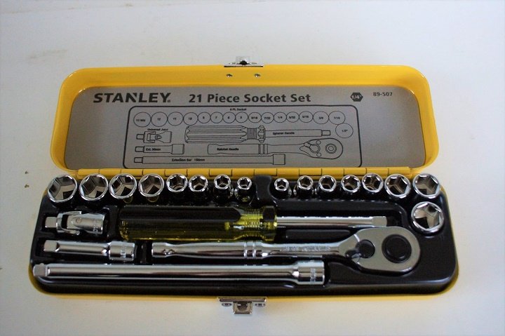 Bộ khẩu 1/4 inch 6 cạnh 21 chi tiết metric Stanley 89-507