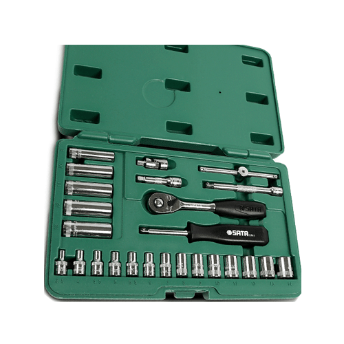 Bộ đầu tuýp 25 chi tiết 14in, hệ mét Sata 09001