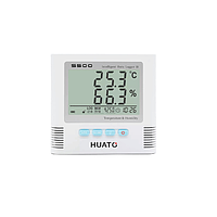 Thiết bị đo và ghi dữ liệu nhiệt độ, độ ẩm HUATO S500-TH+A01 (-20 ~ 70°C; 0-100%RH; Cảnh báo)