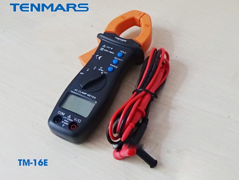 Tenmars TM-16E có thể đo được dòng điện cực đại tới 600 Amps Tenmars TM-16E có thể đo được dòng điện cực đại tới 600 Amps