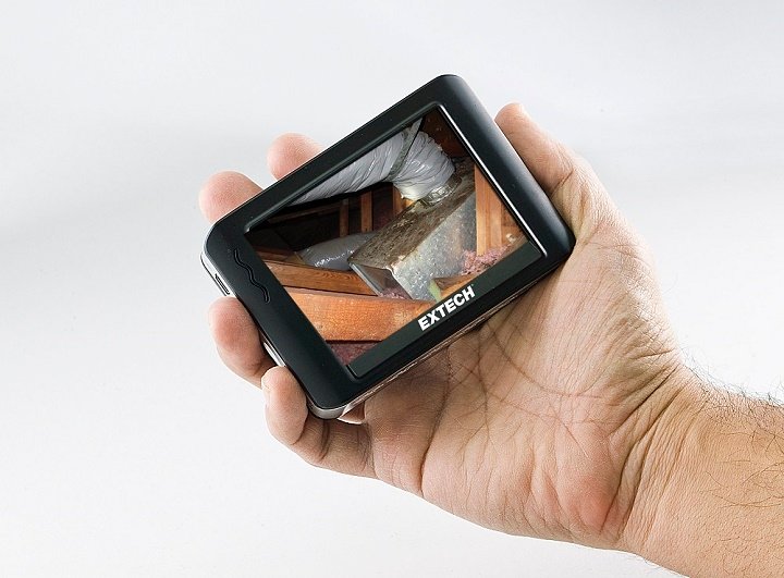 Camera nội soi Extech BR250-5 trang bị màn hình có thể tháo rời Camera nội soi Extech BR250-5 trang bị màn hình có thể tháo rời