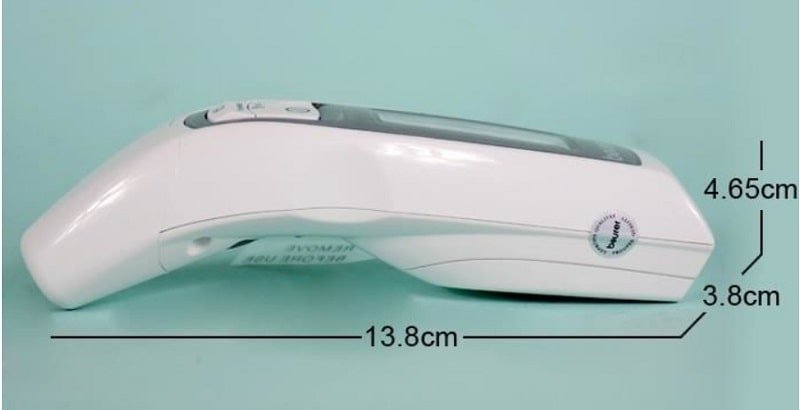 Nhiệt kế điện tử đo tai trán Beurer FT65 được làm bằng nhựa cao cấp, kiểu dáng nhỏ gọn