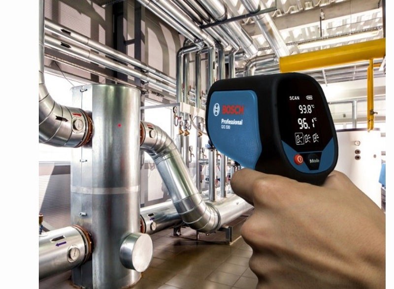 Máy đo nhiệt độ Bosch GIS 500 ứng dụng linh hoạt Máy đo nhiệt độ Bosch GIS 500 ứng dụng linh hoạt