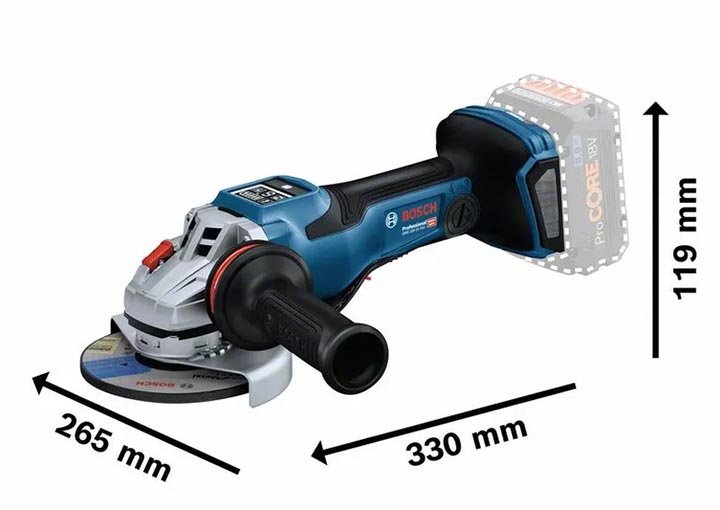 Máy mài góc Bosch GWS 18V-15 PSC (SOLO)
