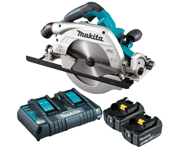 Trọn bộ máy cưa đĩa dùng pin Makita DHS900PT2 kèm pin sạc Trọn bộ máy cưa đĩa dùng pin Makita DHS900PT2 kèm pin sạc