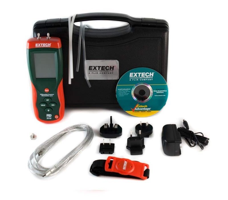 Máy đo chênh áp 0 đến 2 psi Extech HD700 Máy đo chênh áp 0 đến 2 psi Extech HD700