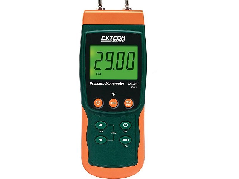 Máy đo chênh áp 29psi, ghi dữ liệu Extech SDL720 Máy đo chênh áp 29psi, ghi dữ liệu Extech SDL720