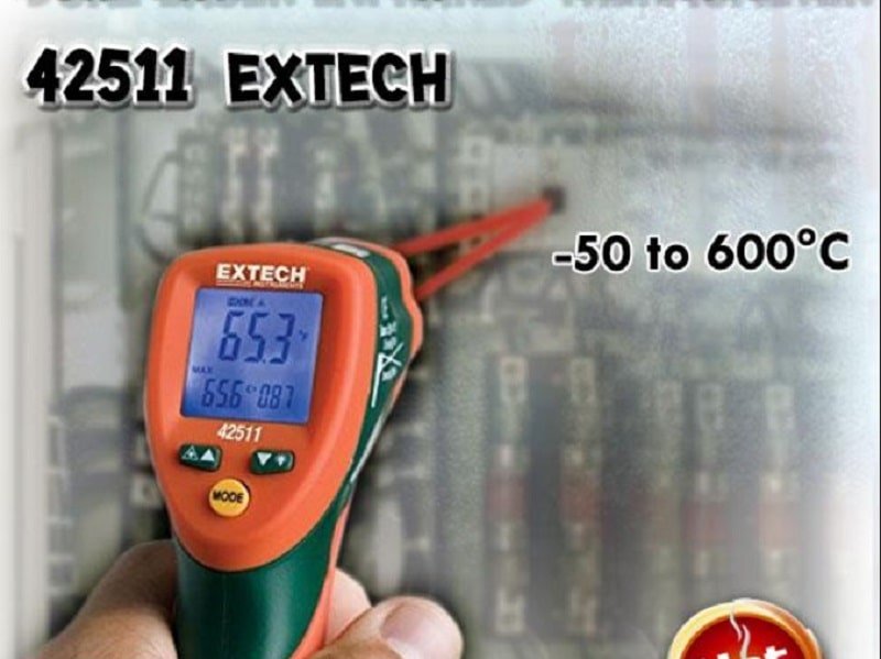 Extech 42511 laser kép để nhắm mục tiêu chính xác với thời gian phản hồi nhanh (0,15s) Extech 42511 laser kép để nhắm mục tiêu chính xác với thời gian phản hồi nhanh (0,15s)