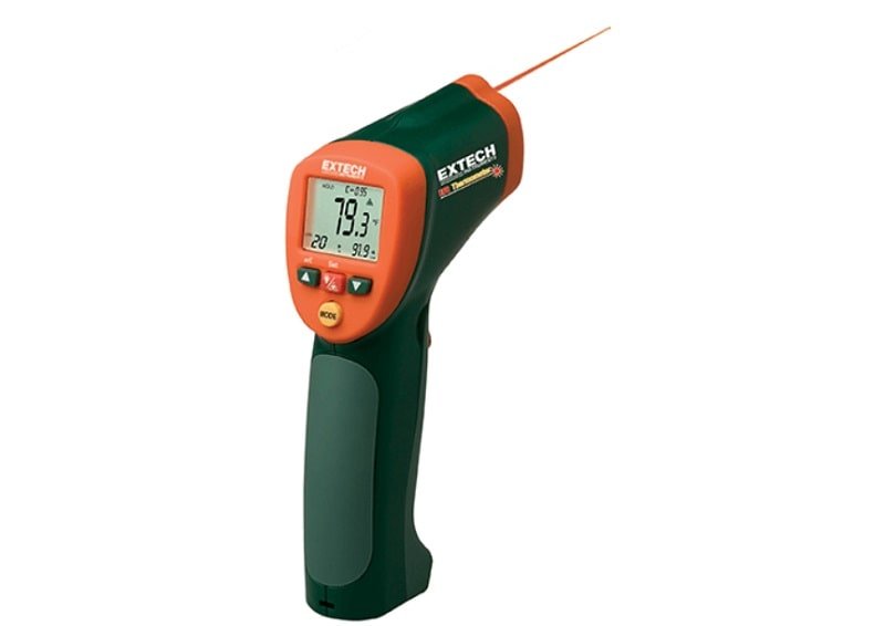 42515 là Nhiệt kế hồng ngoại phạm vi rộng với đầu vào Loại K, đo cả nhiệt độ không tiếp xúc và tiếp xúc. 42515 là Nhiệt kế hồng ngoại phạm vi rộng với đầu vào Loại K, đo cả nhiệt độ không tiếp xúc và tiếp xúc.