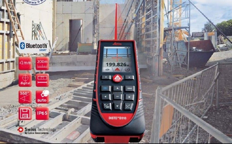 Leica Disto D510 được trang bị cảm biến nghiêng 360o Leica Disto D510 được trang bị cảm biến nghiêng 360o