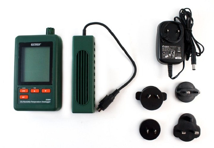 Máy ghi dữ liệu CO2, nhiệt độ, độ ẩm Extech SD800