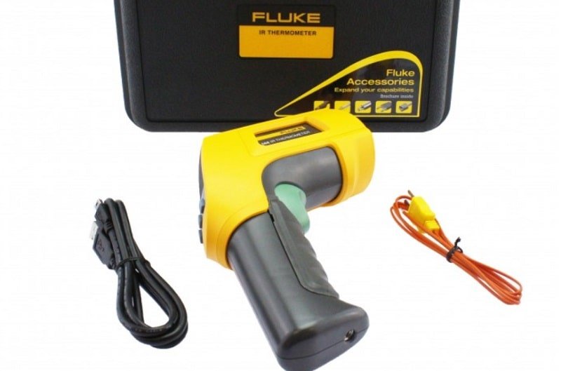 Máy đo nhiệt độ fluke 568 có tỷ lệ điểm trên khoảng cách 50: 1 cho phép người dùng tránh xa các bề mặt nóng Máy đo nhiệt độ fluke 568 có tỷ lệ điểm trên khoảng cách 50: 1 cho phép người dùng tránh xa các bề mặt nóng