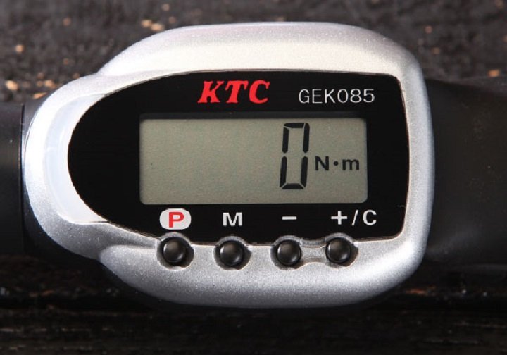 Màn hình hiển thị của Cần siết lực điện tử KTC GEK085-R3 Màn hình hiển thị của Cần siết lực điện tử KTC GEK085-R3